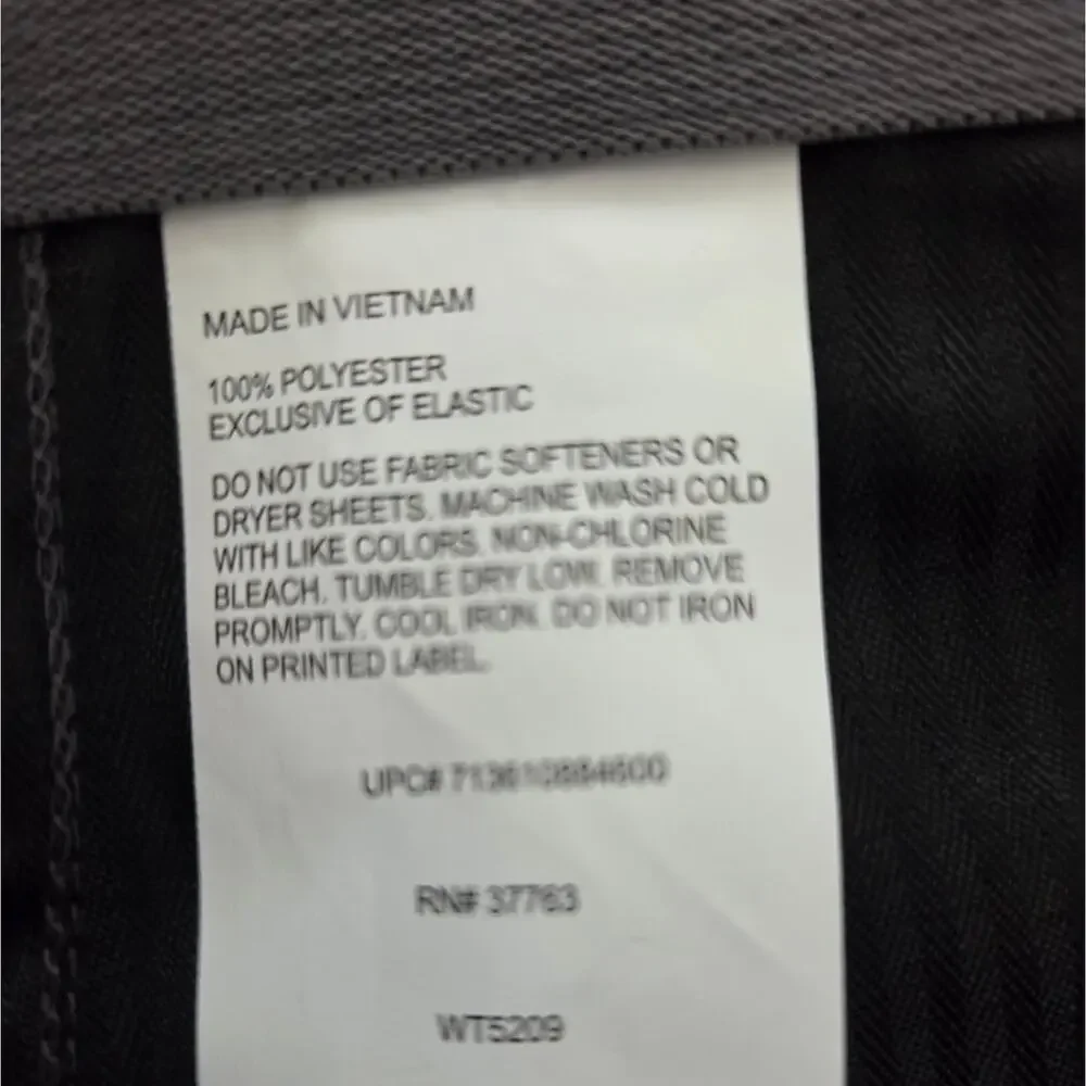 Ben Hogan Performance Boys Size 18 Golf Pants Asphalt Gray Stretch NWT